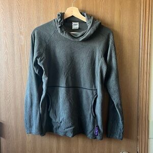 Melanzana Micro-grid hoodie | women’s Small | Grey